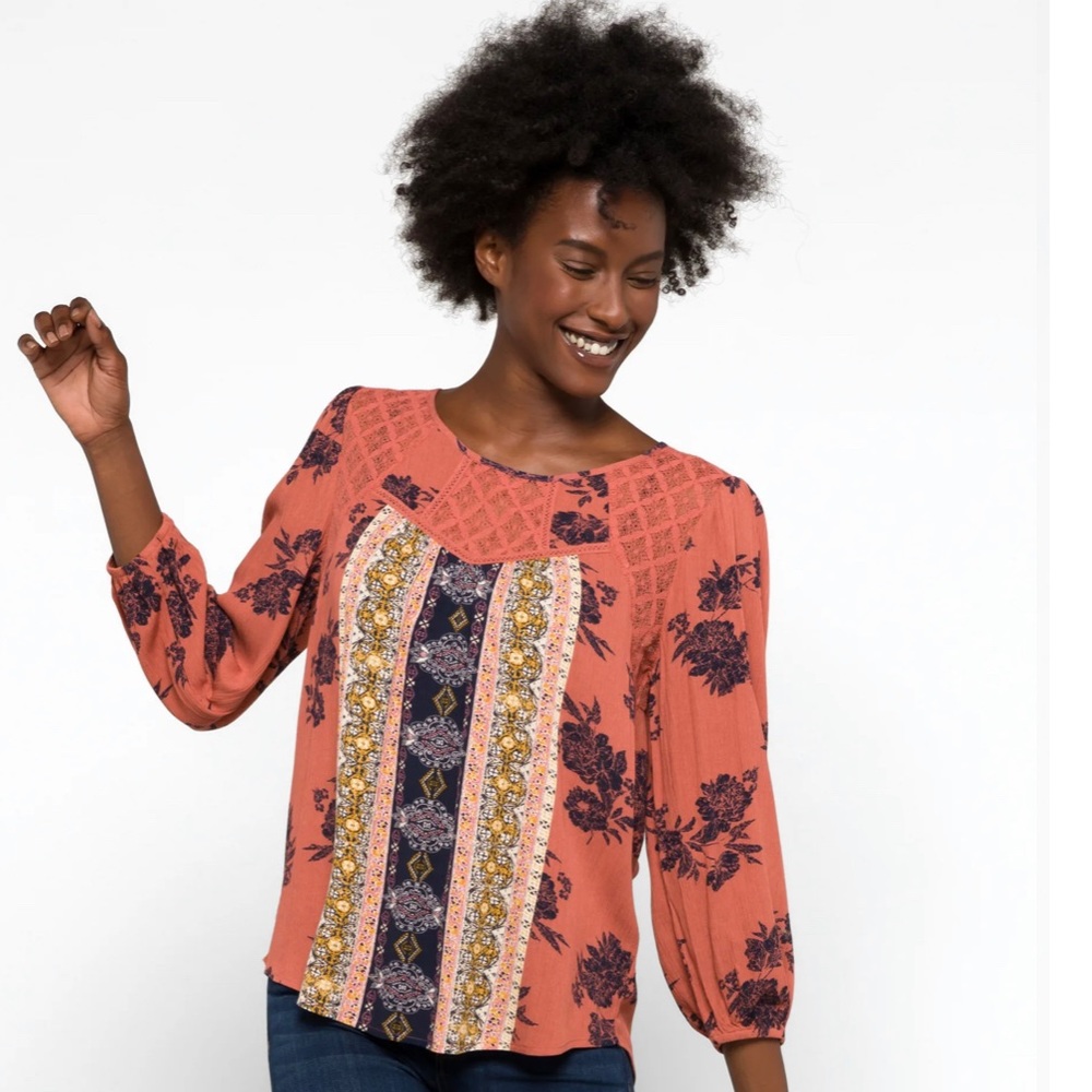 NWT Women’s Tempesta 3/4 Sleeve Top Large